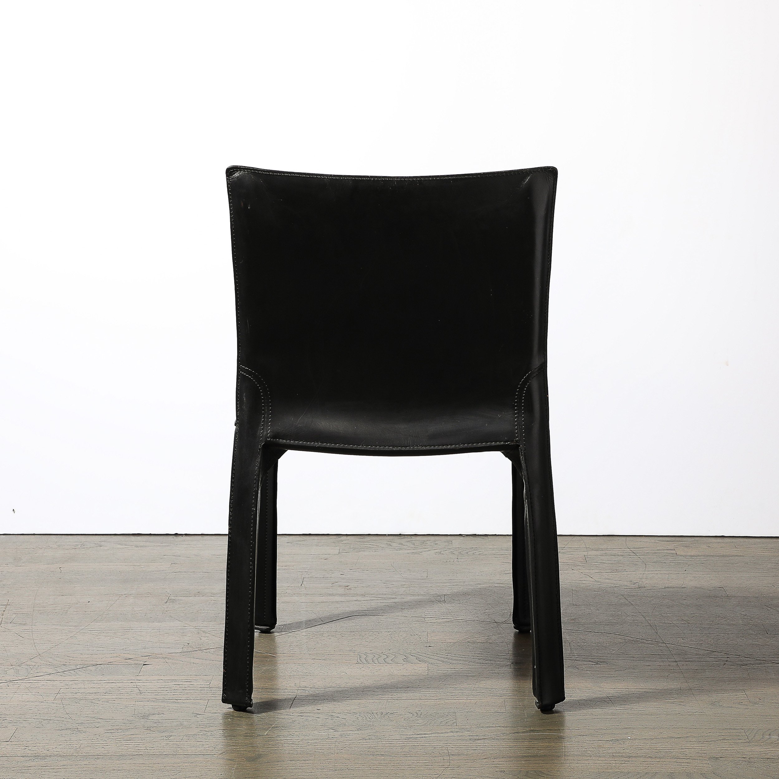 Mid-Century CAB 413 Leather Dining/Desk Chair by Mario Mid-Century CAB 413 Leather Dining/Desk Chair by Mario